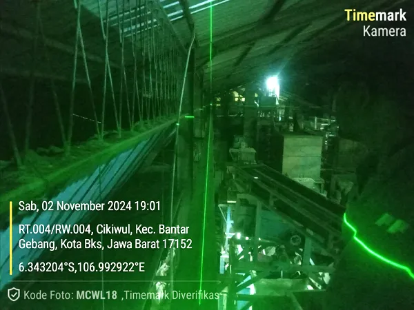 Proses alignment runway dan verticality coloumn overhead crane