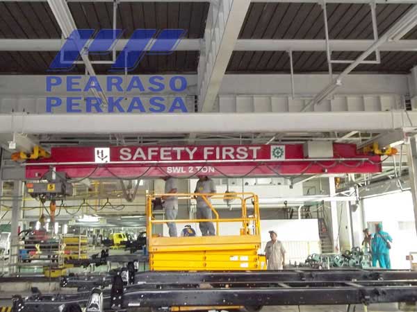 Hoist Crane Konstruksi Hoist Crane Kontraktor hoist crane Galangan Hoist-Crane Underhung Crane Pearaso Perkasa