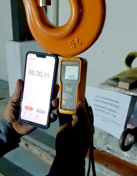 Uji Riksa Disnaker overhead crane single girder double girder